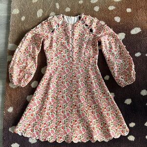 Long Sleeve Floral Print Dress